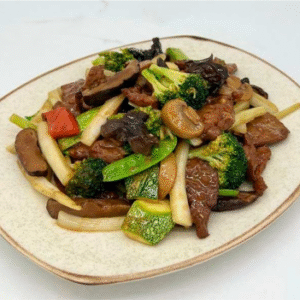 ESPECIAL CARNE CON HONGOS Y WUANYI