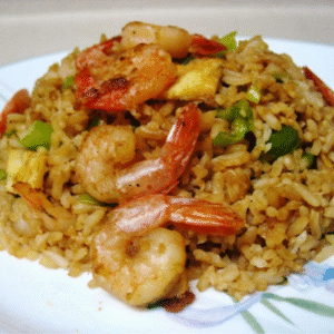 ARROZ CHAUFA DE LANGOSTINO